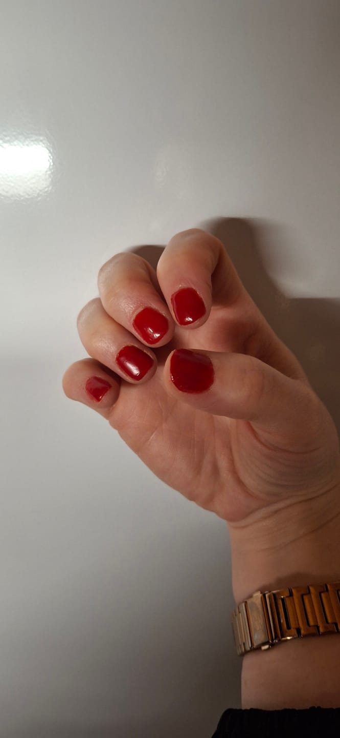 Customer photo review of Christmas Red Dipping Powder