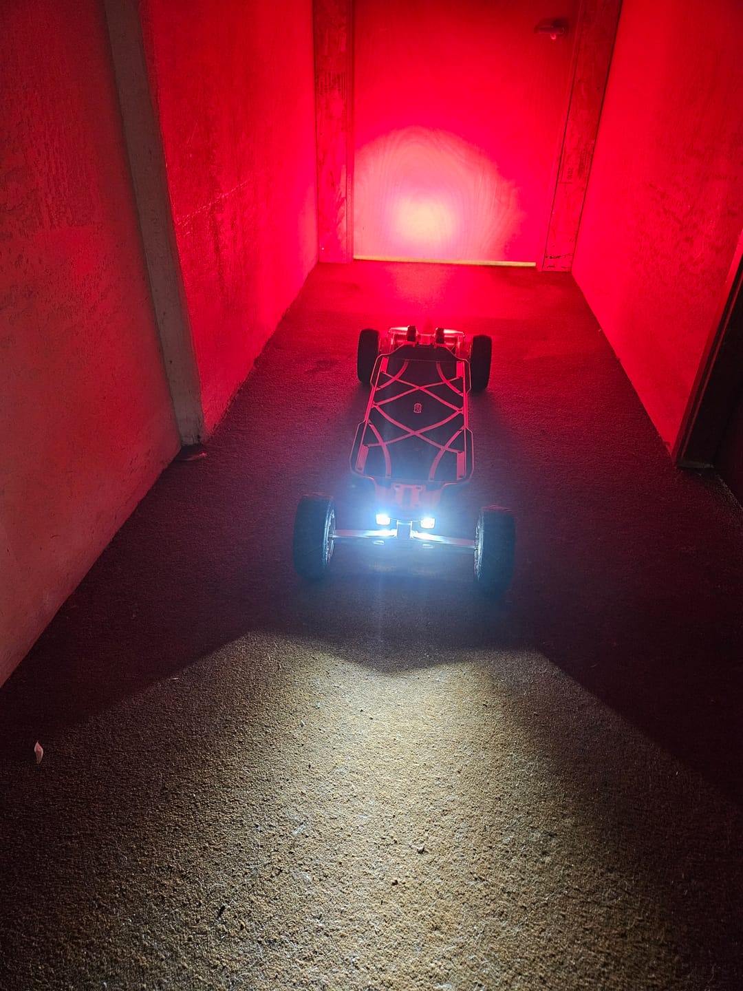 Customer photo review of Shredlights SL-300+ Headlights & SL-R1+ Brake Lights Skateboard Bundle