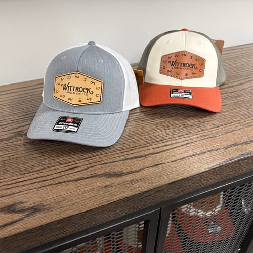 Customer photo review of Premium Custom Leather Patch Hats (Wholesale)