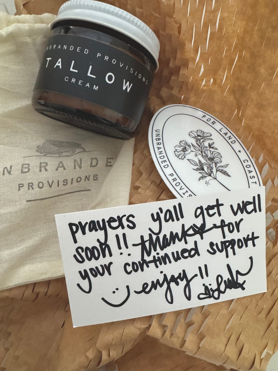 Customer photo review of Tallow Face Cream