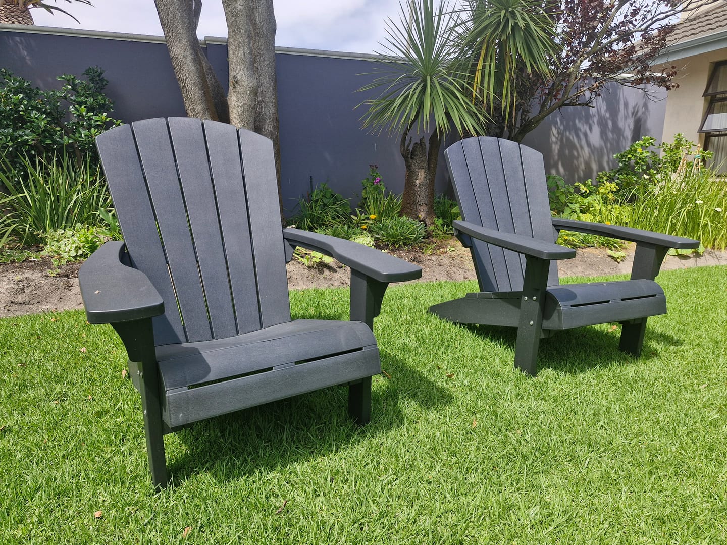 Customer photo review of Troy Chair 2 Pack - Graphite