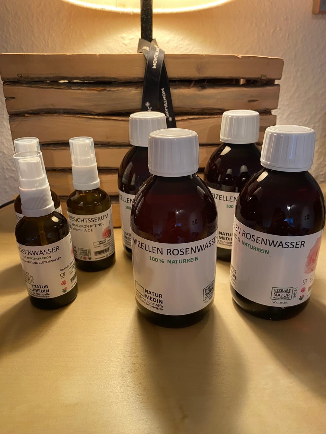 Customer photo review of Mizellenwasser Rosenwasser Make Up Entferner Reinigen und Pflegen 100% Natur