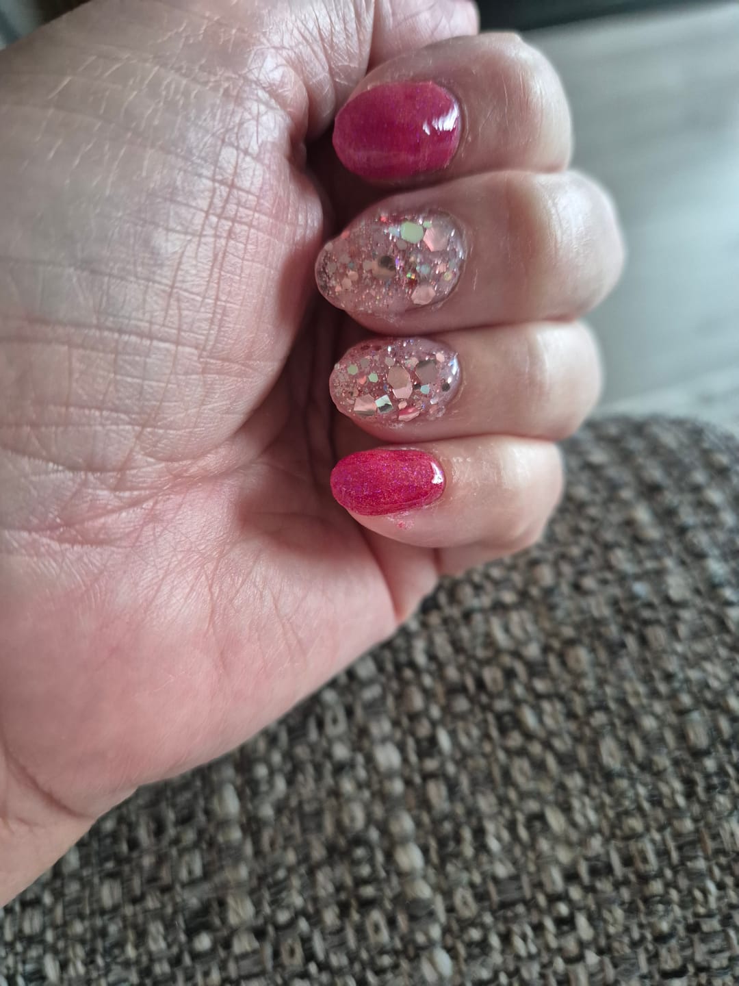 Customer photo review of Shiney Latte Dipping Powder