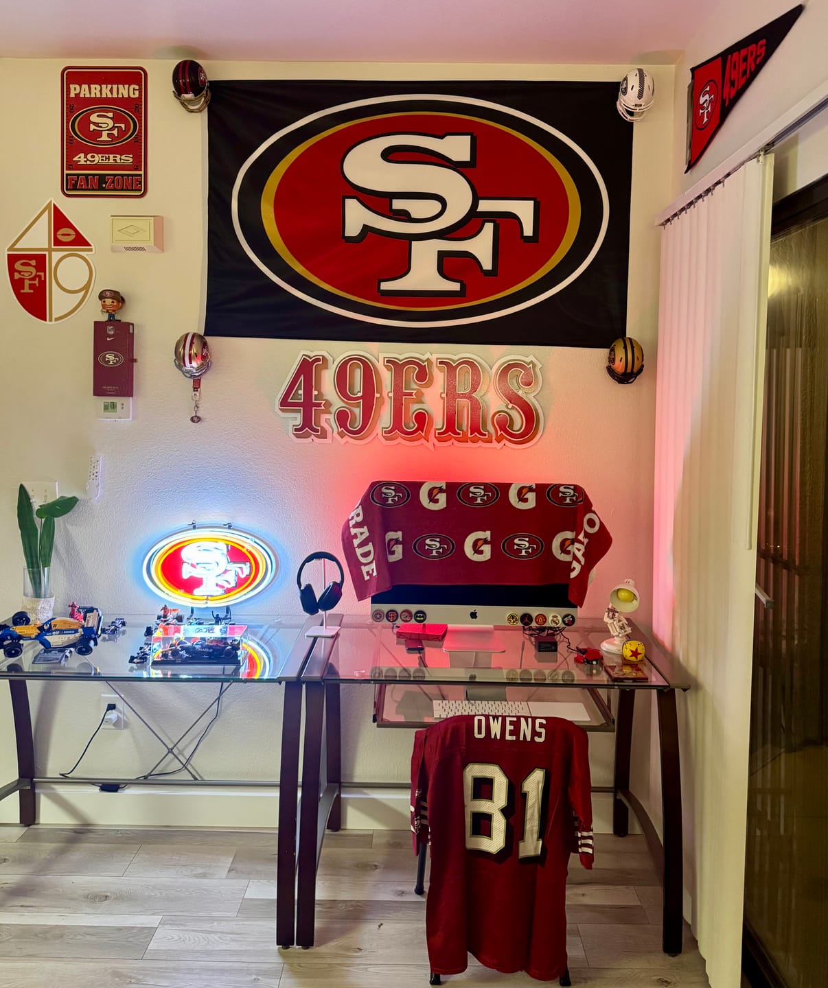 Customer photo review of San Francisco 49ers "1972-2004" 3D Vintage Metal Wall Art