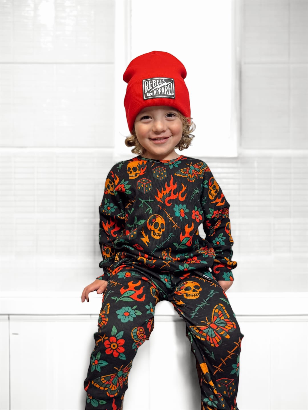 Customer photo review of Organic Ribbed Set in Inkworks