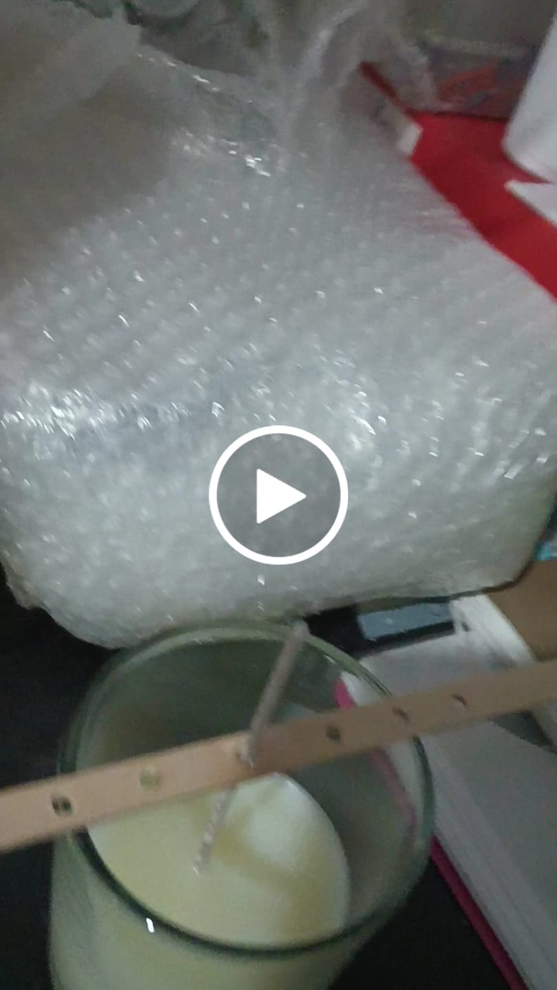 Customer video review of Vaso para velas trasparente 230 ml