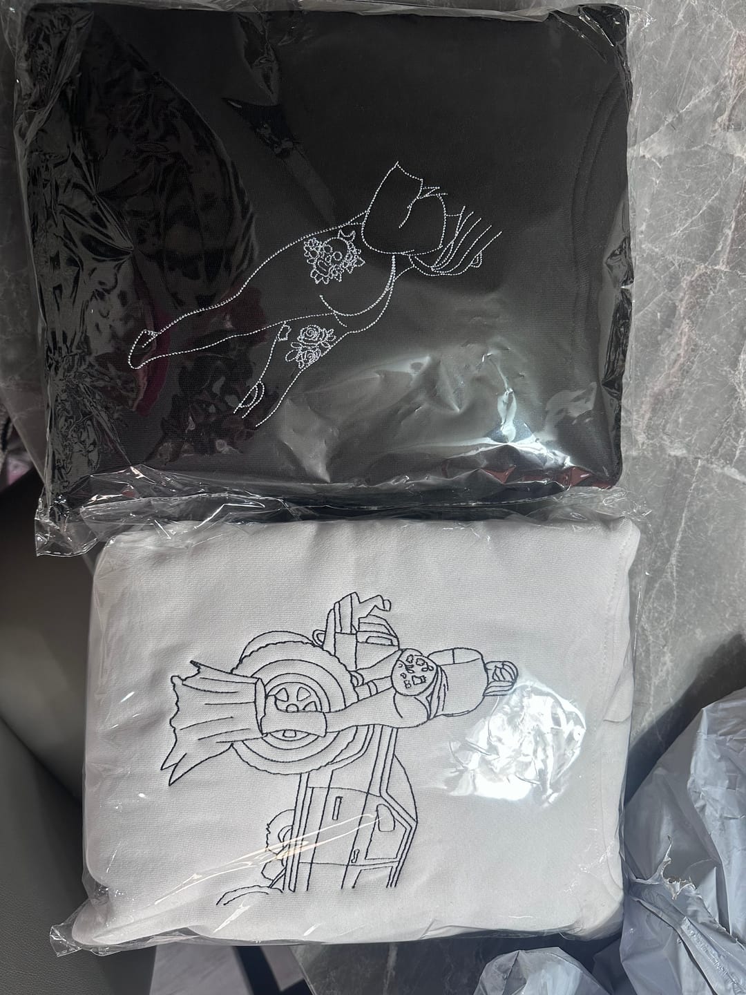 Customer photo review of Spicy Custom Embroidered Photo Hoodie