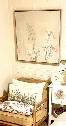 Customer photo review of Floral Symphony Abstract Canvas Art