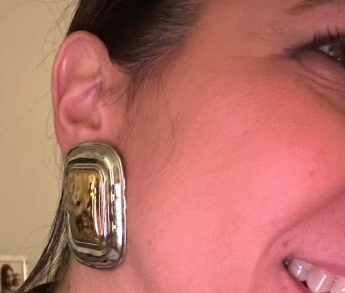 Customer photo review of Orecchini "Volto di Luna"