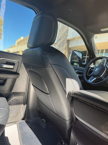 Customer photo review of 2019+ Dodge Ram 2500 3500 Leather Seat Covers