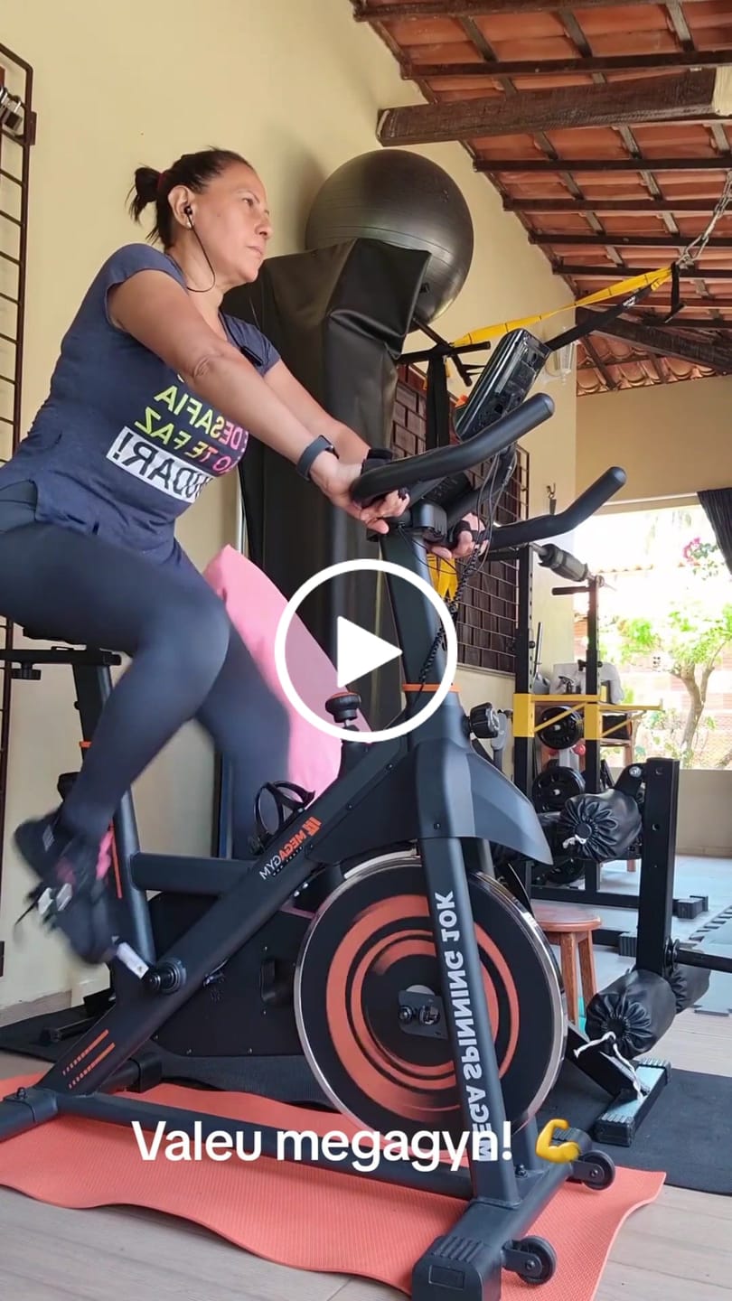 Customer video review of Bicicleta Ergométrica Bike Mega Spinning 10K