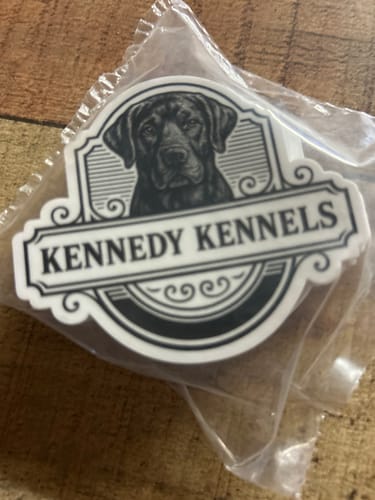 Customer photo review of 50 Custom 3" Laminated Vinyl Stickers