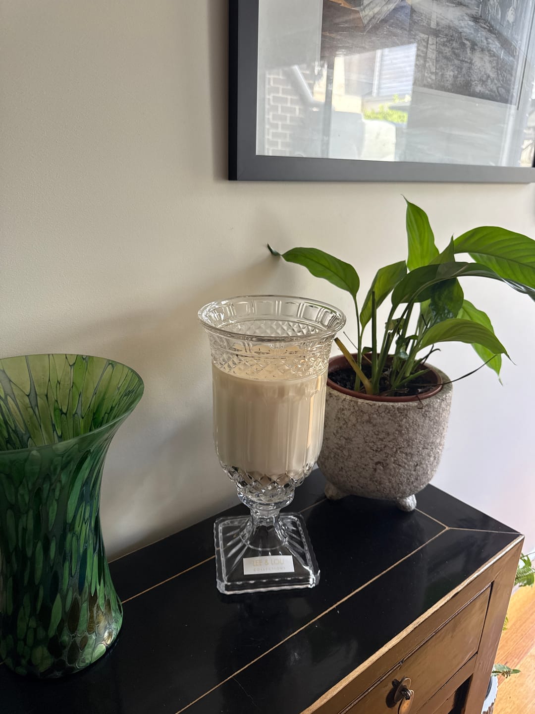 Customer photo review of Vanilla Caramel (Caramel | Butter | Vanilla) - Crystal Vase Candle | 200hr Burn