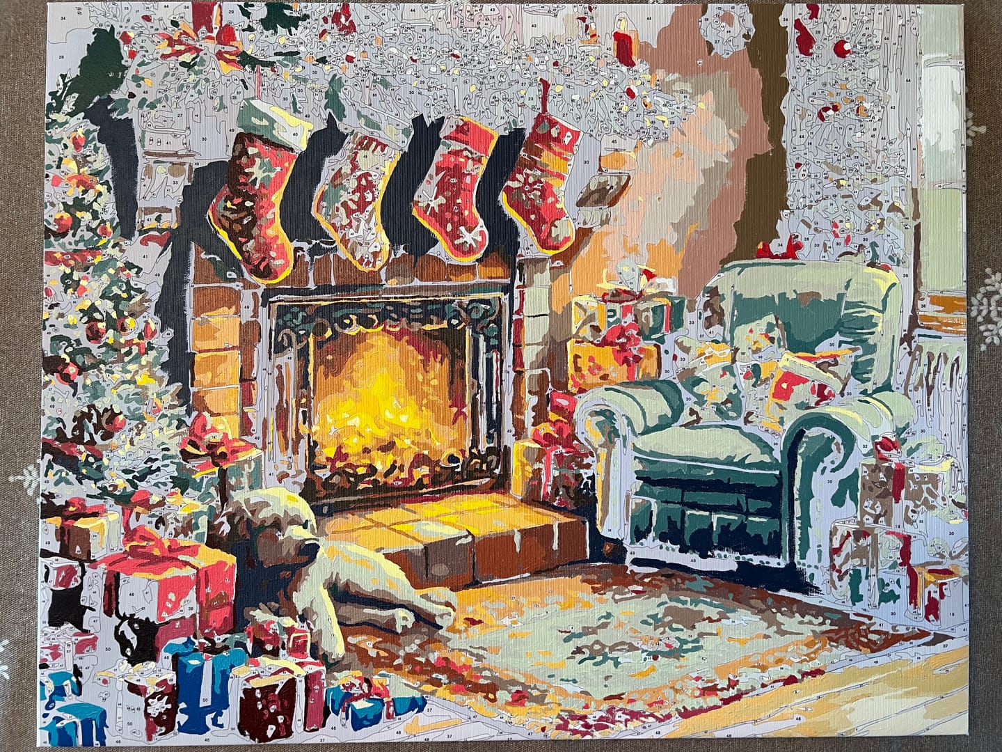 Customer photo review of Christmas Fireplace