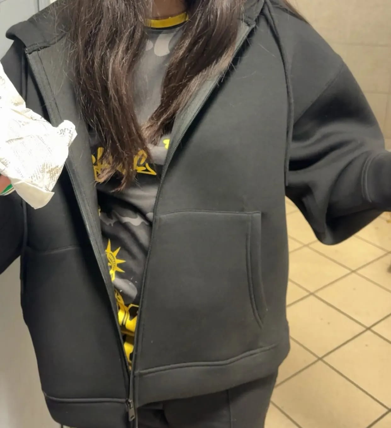 Customer photo review of Eveline Zip-Up Hoodie