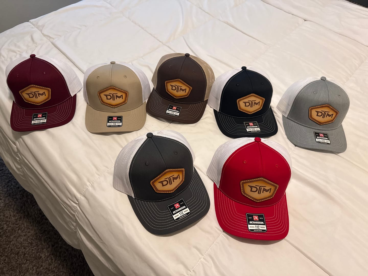 Customer photo review of Richardson 112 Custom Leather Patch Hat
