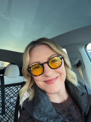 Customer photo review of Blue Light Glasses