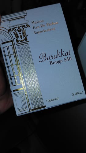 Customer photo review of Barakkat Rouge 540 EDP 100ml