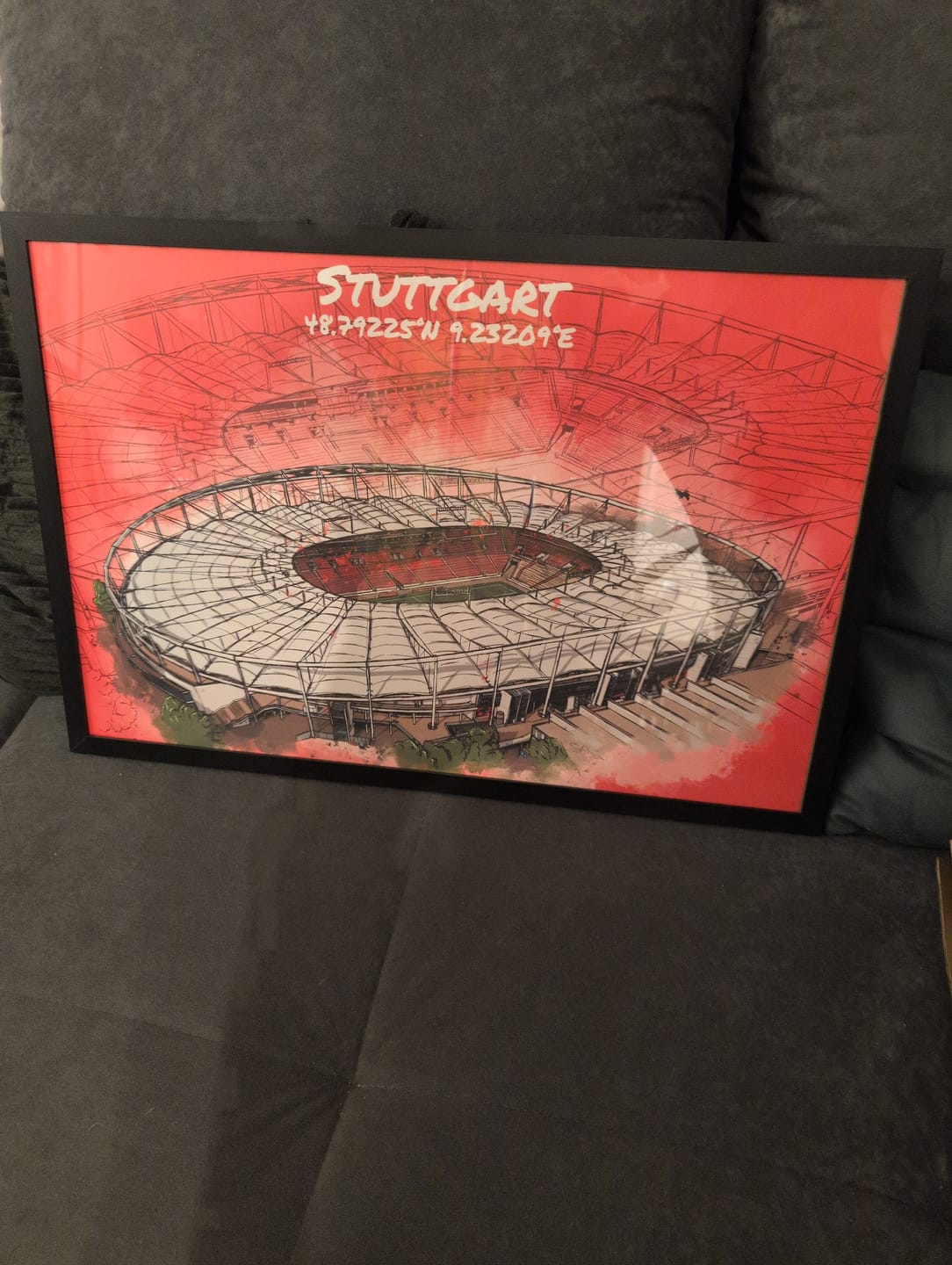Customer photo review of Stadion Poster Stuttgart Art Print