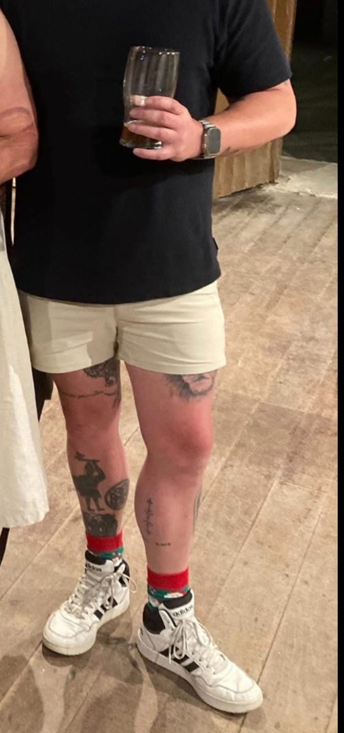 Customer photo review of Ultra-Stretch 3" Chino Shorts - Cream