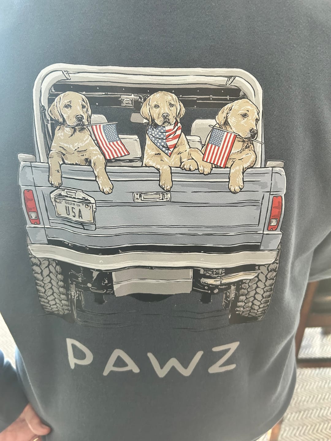 Customer photo review of USA Cruiser (Adult Crewneck)