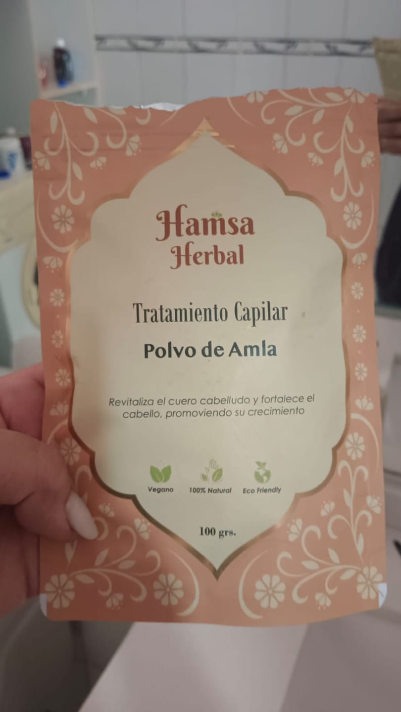 Customer photo review of Tratamiento Capilar Polvo de Amla