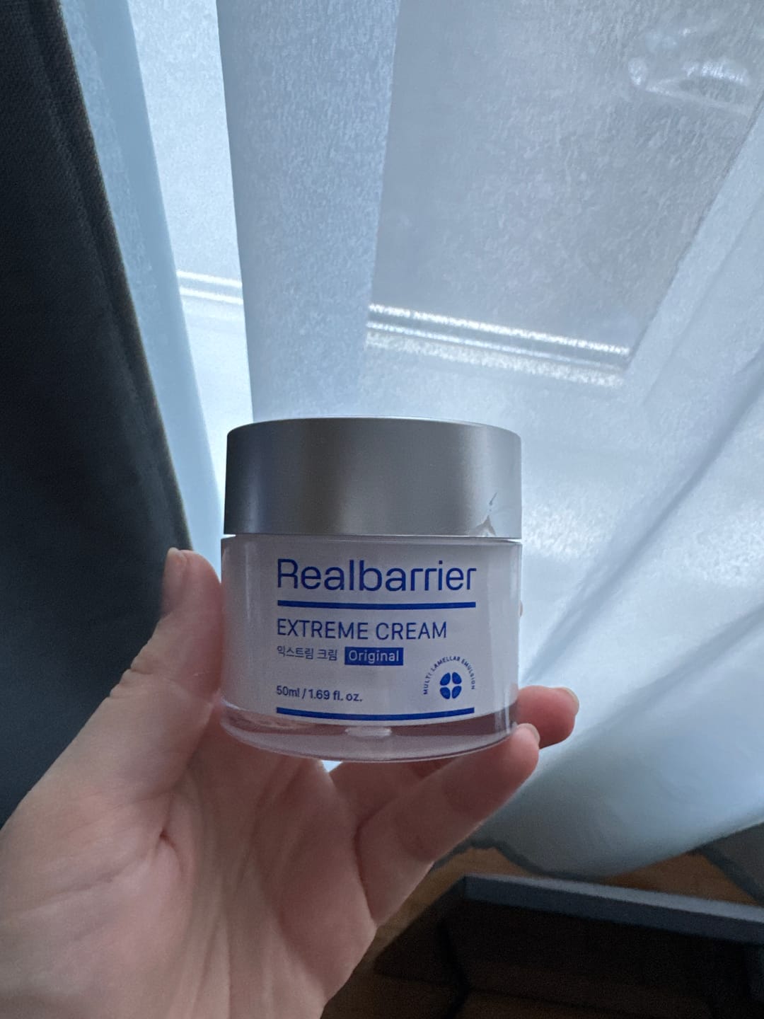 Customer photo review of Lamelārais aizsargkrēms sejai Real Barrier Extreme Cream