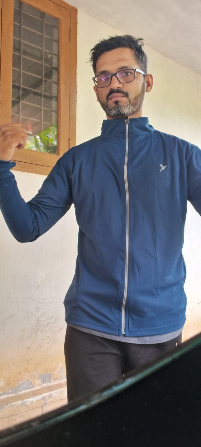 Customer photo review of Sapphire Blue - Sunblock Jacket