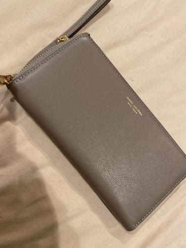 Customer photo review of ( AS IS ) Marc Jacobs The Continental Wristlet Long Wallet In Cement S171L03FA22