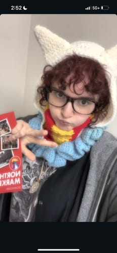 Customer photo review of Kitten Eyeglasses