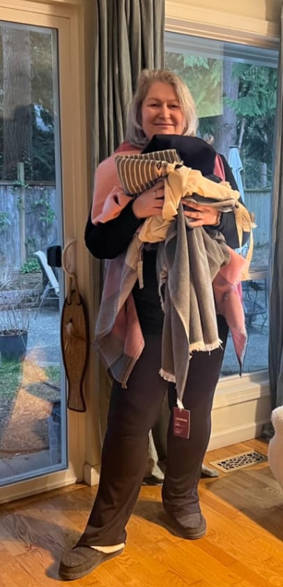 Customer photo review of Light Wool Cape Fusion Graphic