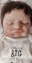 Customer photo review of "Florence" – 20 Inch Handcrafted Sleeping Reborn Doll Soft Cloth Body