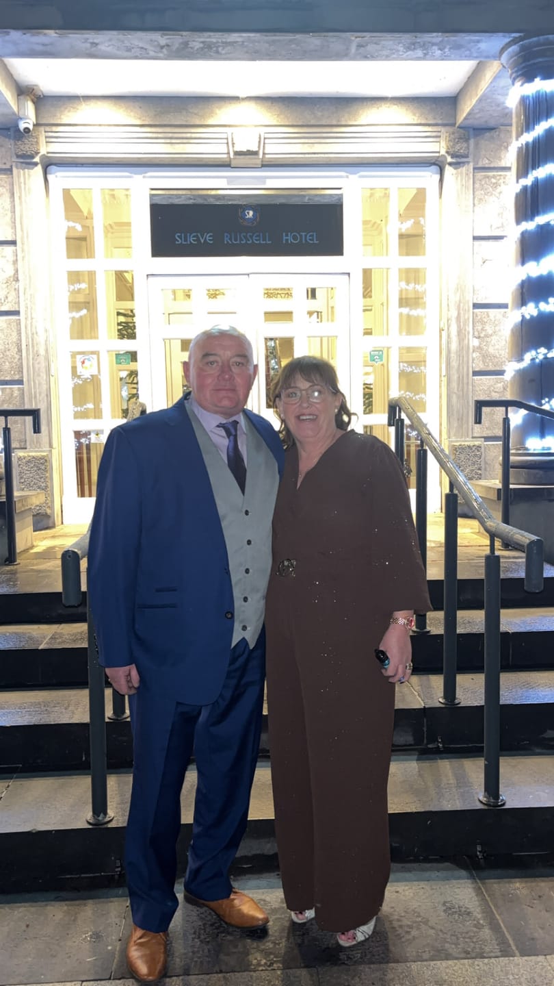 Customer photo review of Honor Brown Wrap Jumpsuit