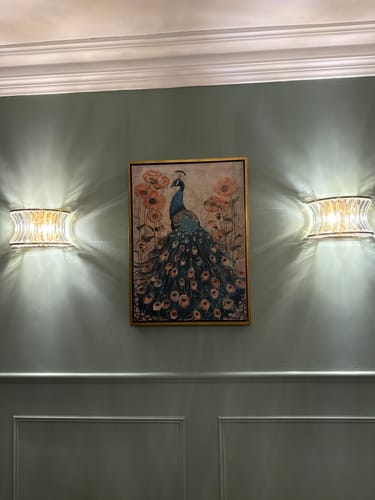 Customer photo review of Enchanted Peacock Print