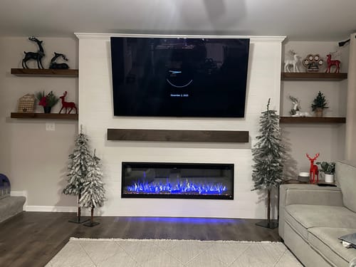 Customer photo review of Rustic Mantels