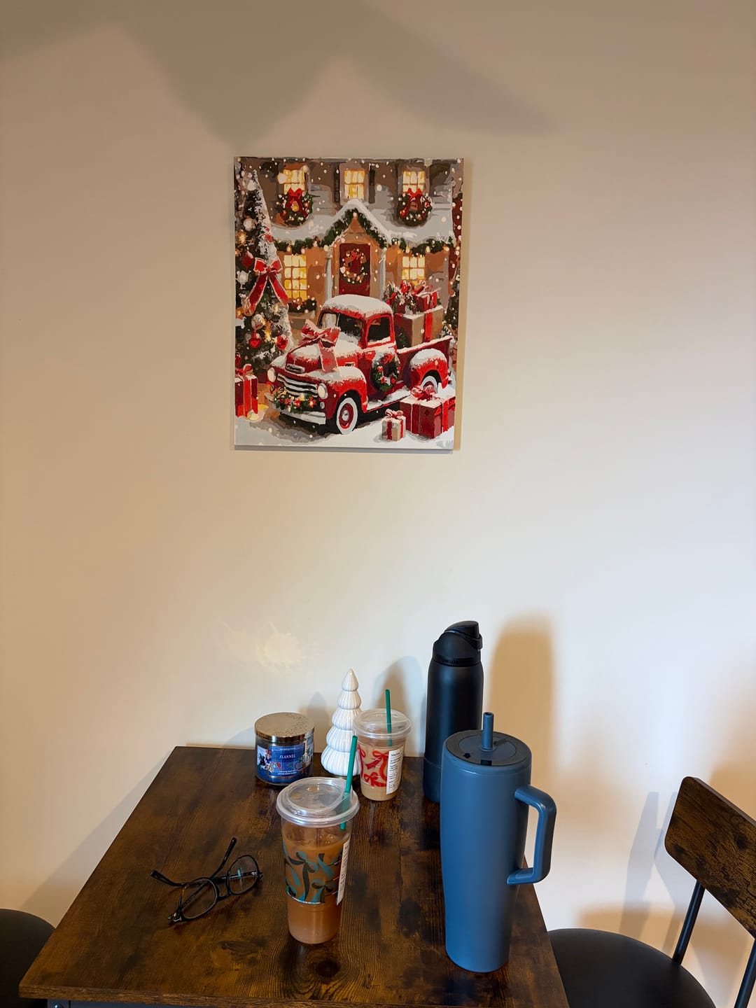Customer photo review of Paint by Numbers - Christmas Red Truck