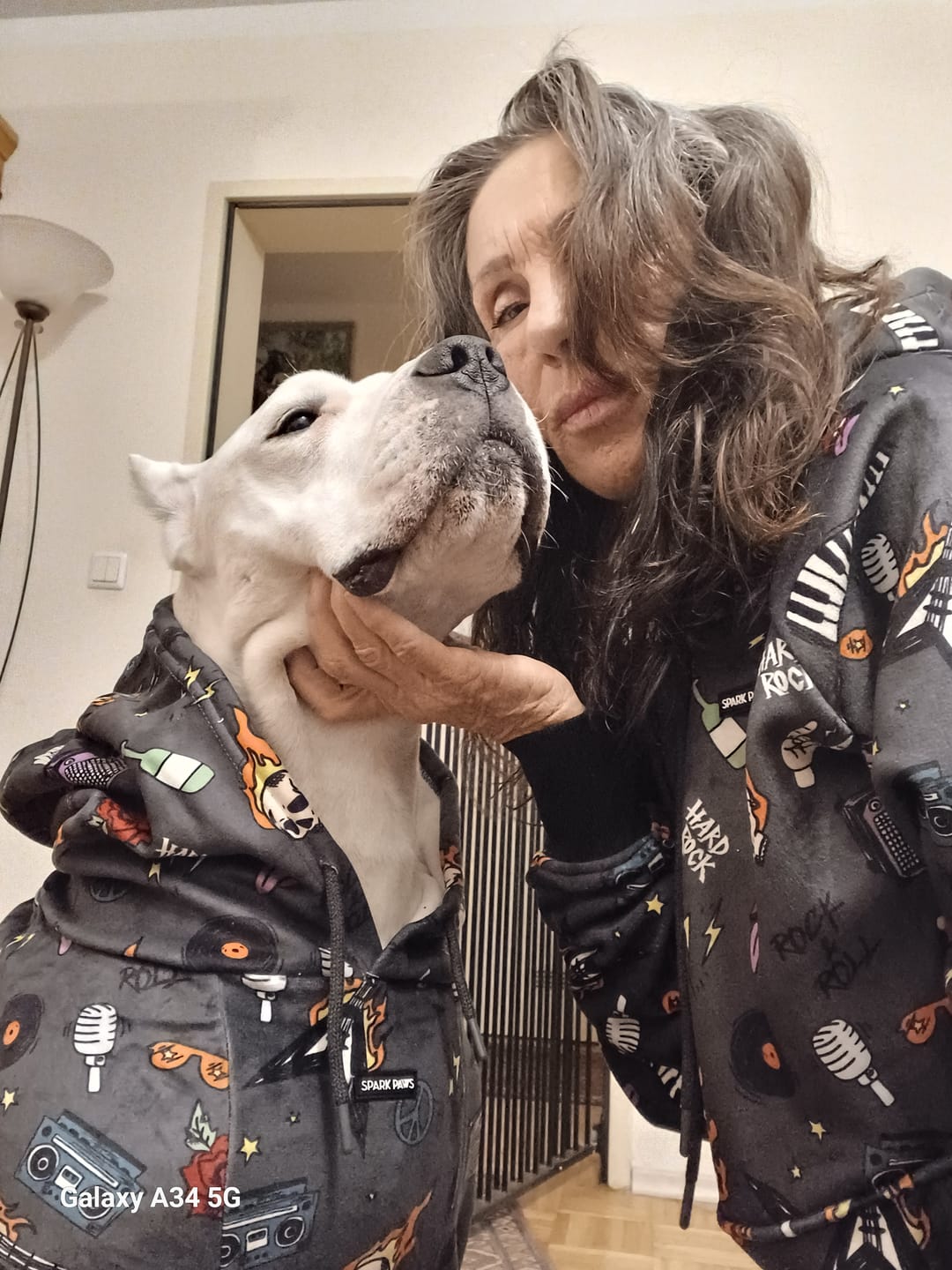 Customer photo review of Rock and Roll Human Hoodie