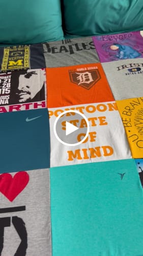 Customer video review of Premium T Shirt Quilt
