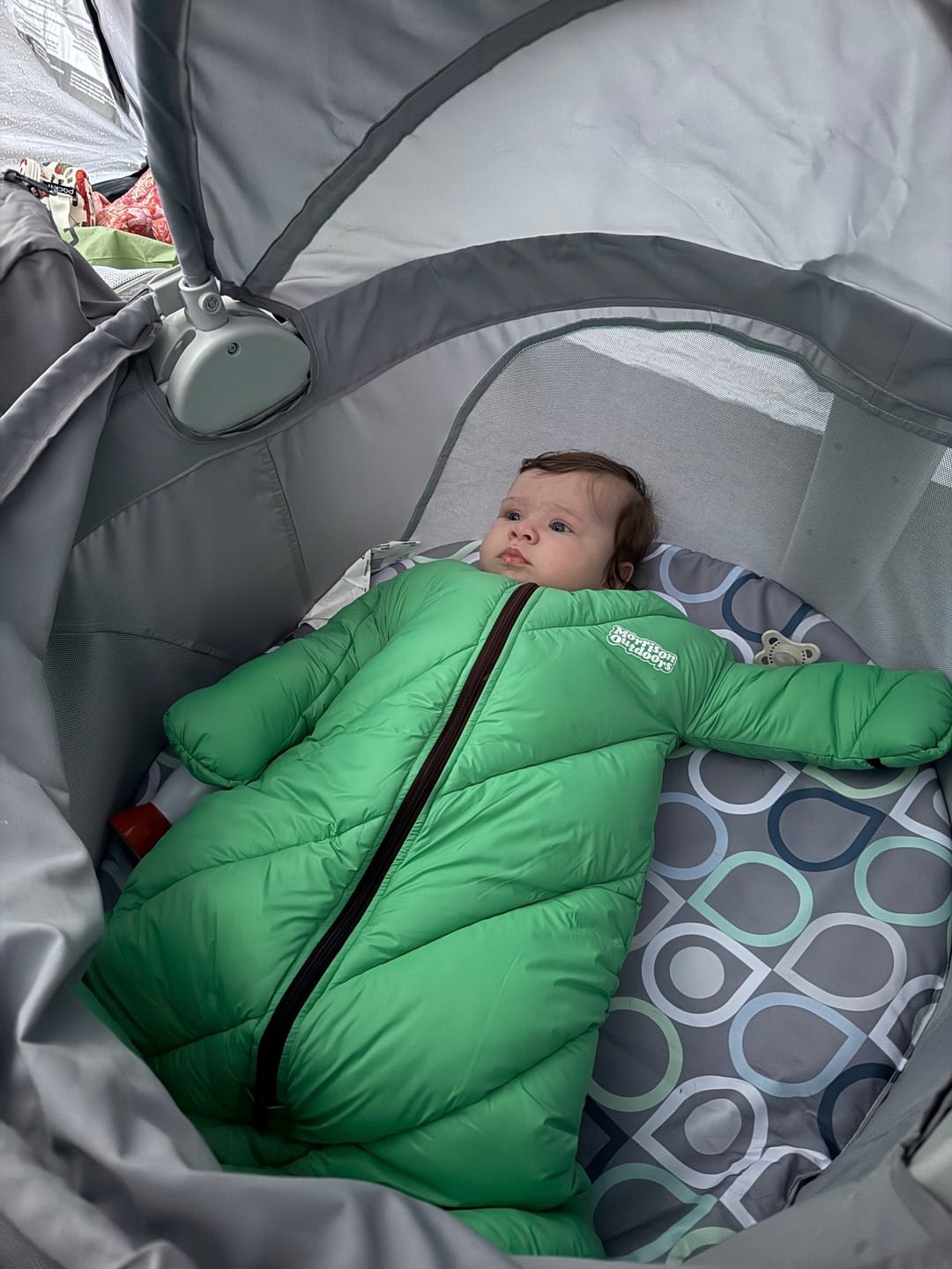 Customer photo review of Little Mo Baby Sleeping Bag (6-18 months)