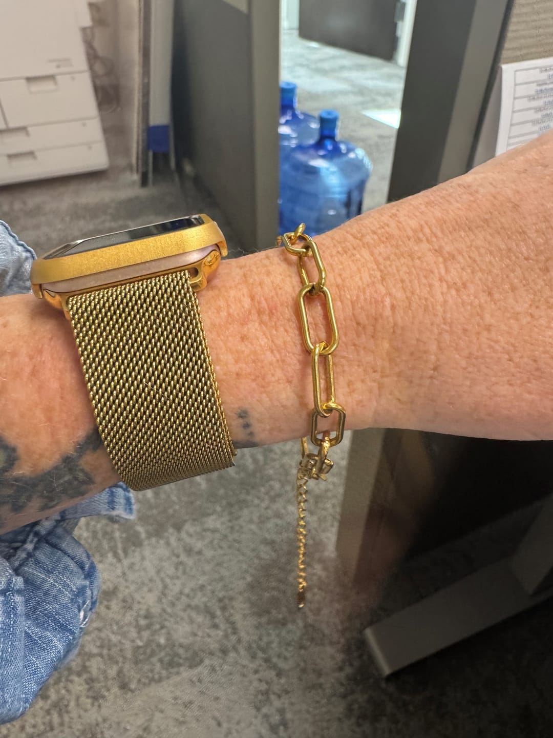 Customer photo review of Tulum Chunky Paperclip Bracelet (Bundle)