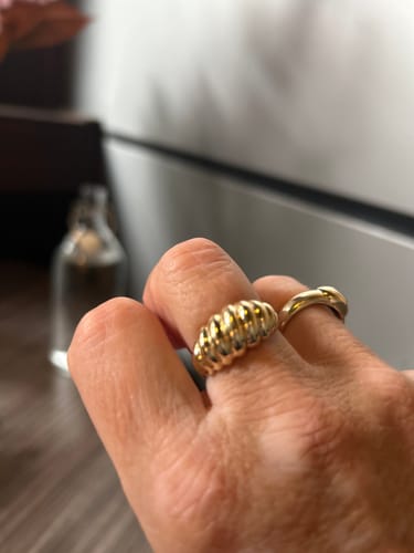 Customer photo review of Croissant Ring in 9ct Yellow Gold