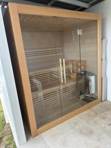 Customer photo review of 4-6 Person Traditional Sauna - 6kw Harvia Heater