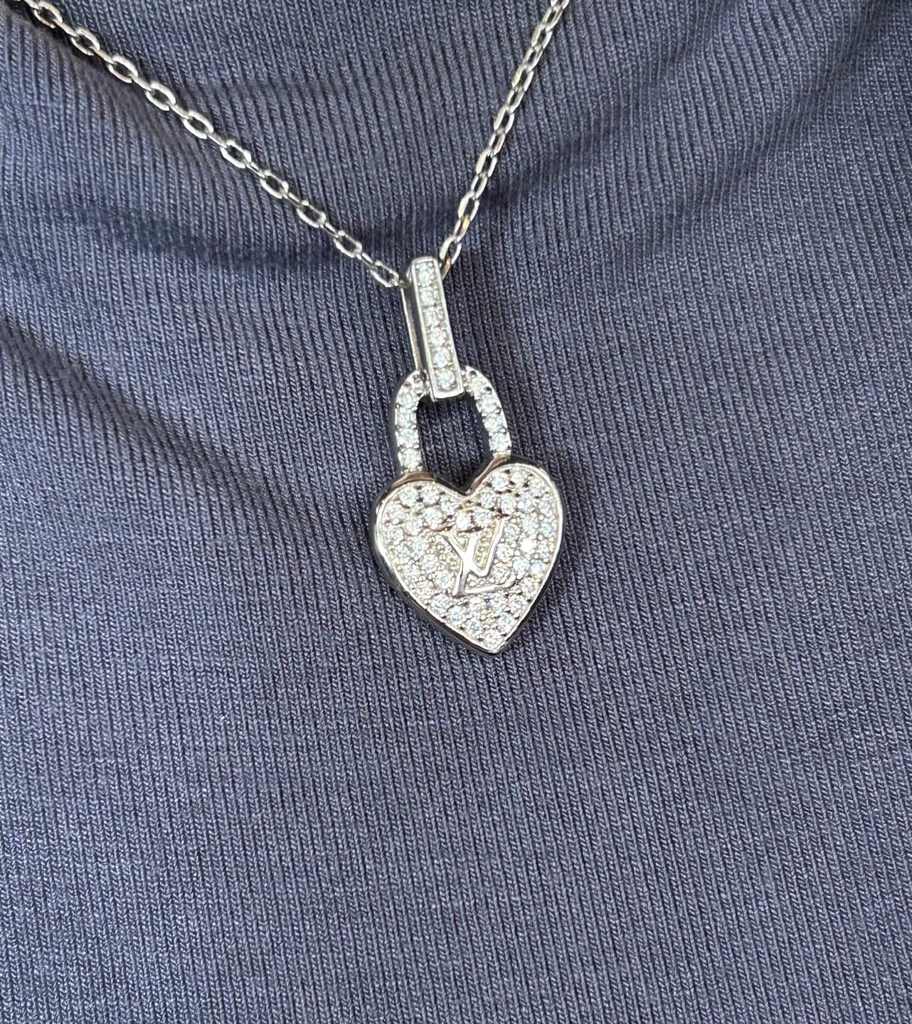 Customer photo review of Lover Necklace Silver