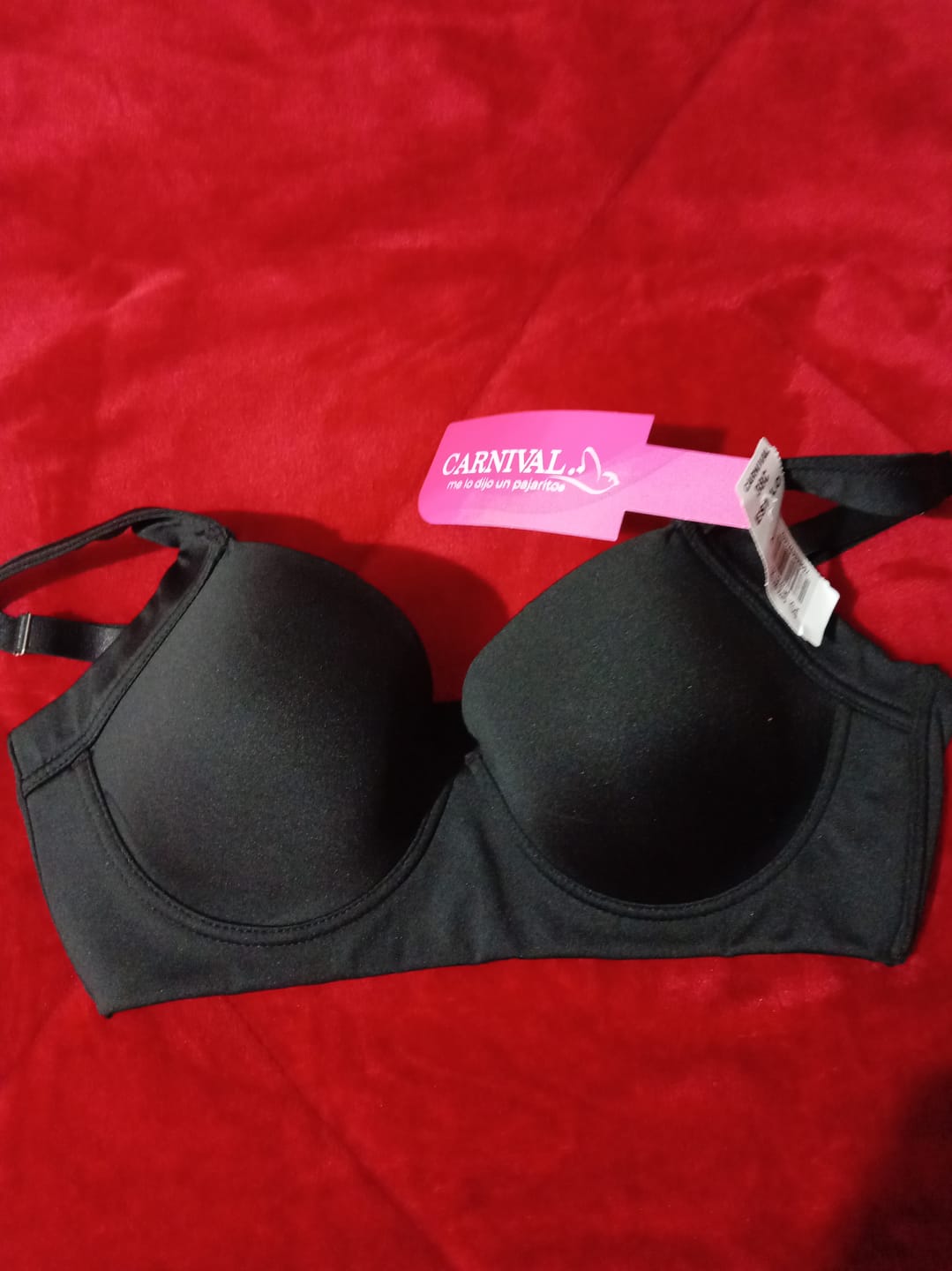 Customer photo review of Brasier de talla extra con peto largo negro 24726 Carnival