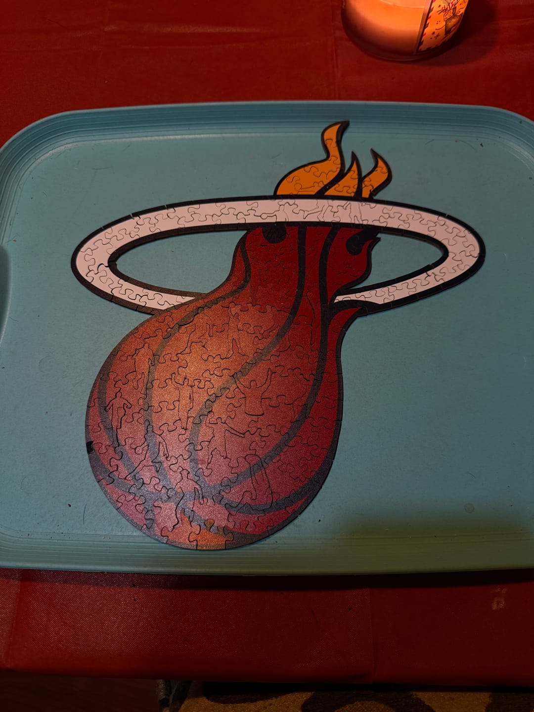 Customer photo review of Miami Heat™ - Wooden Puzzle