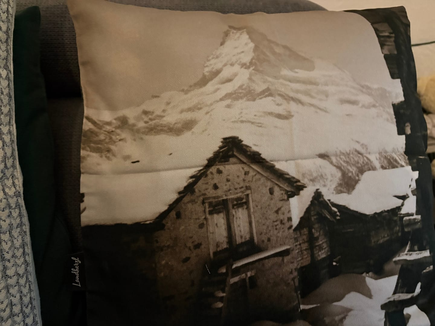 Customer photo review of Kissenbezug "Matterhorn" (beidseitig bedruckt)
