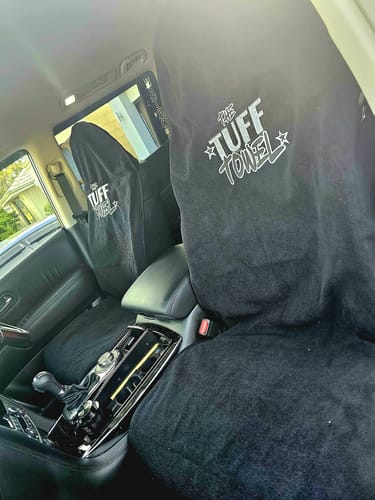 Customer photo review of Waterproof Car Towel Seat Cover