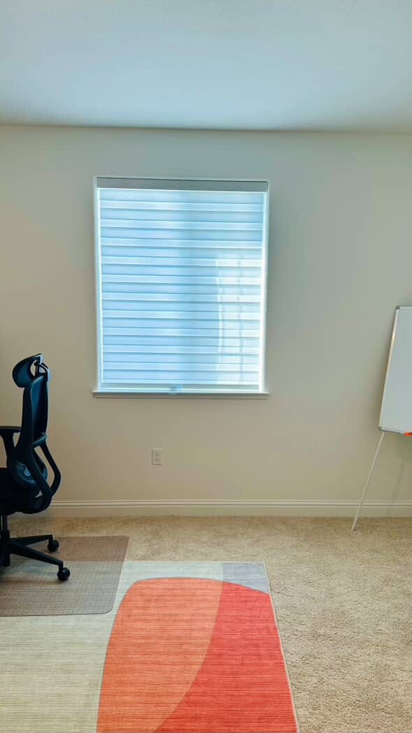 Customer photo review of Custom Dual Layer Zebra Shades