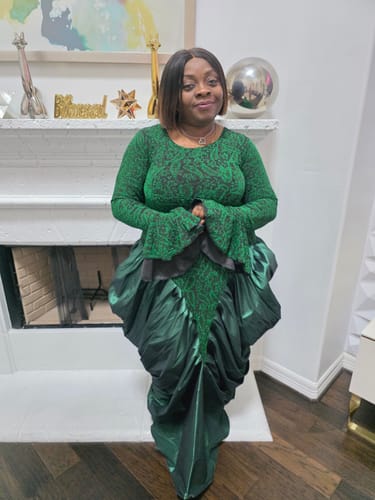 Customer photo review of Lush Regal Gown | Wine