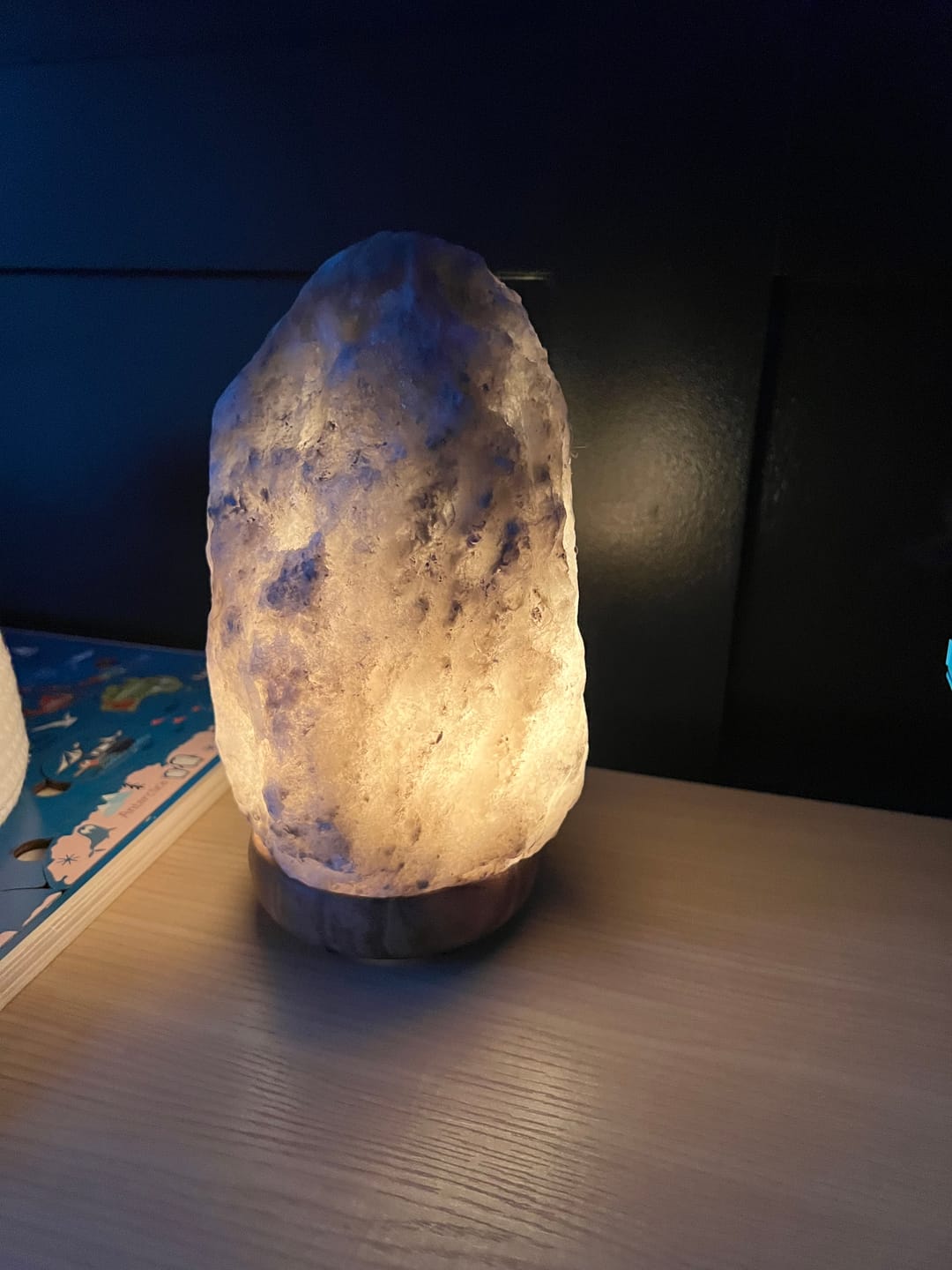 Customer photo review of Rare Gray Himalayan Salt Lamp